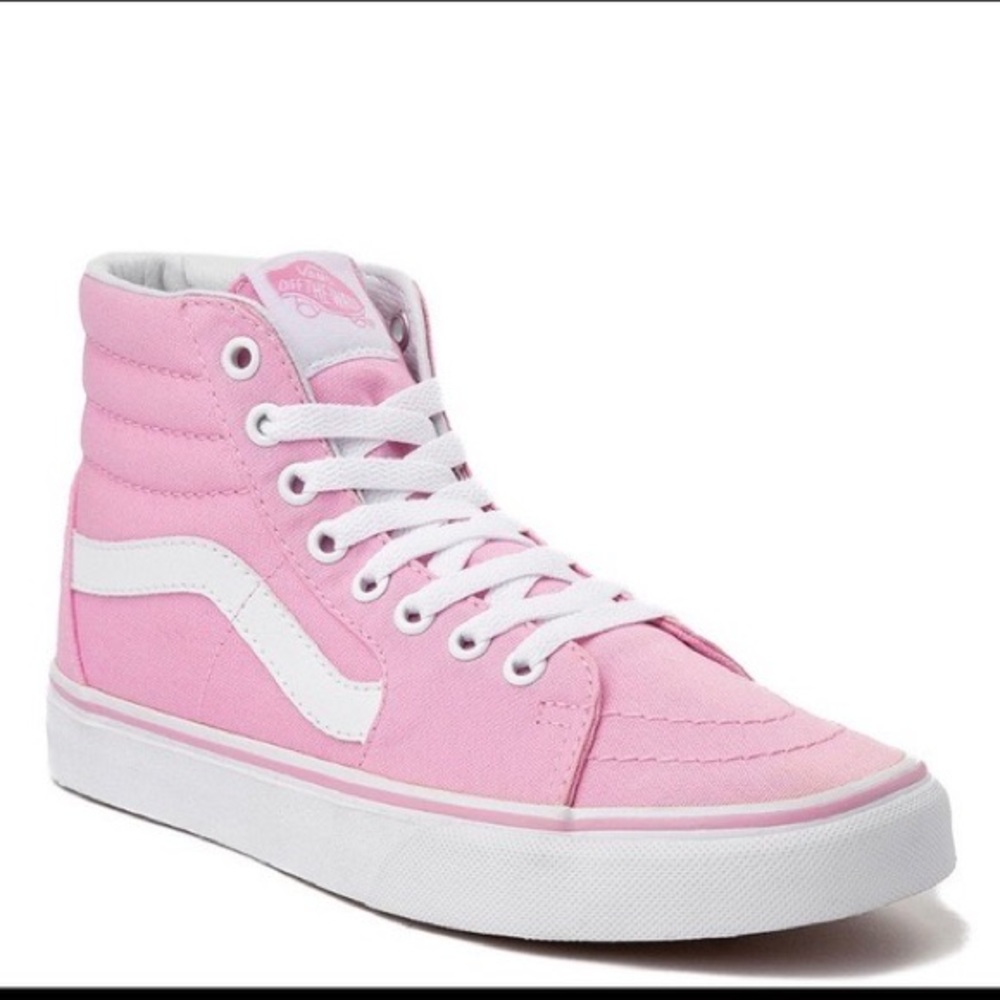 Women’s Hot Pink High Top Vans
